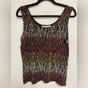 Chico’s cool metallic tank top size 2, Large.